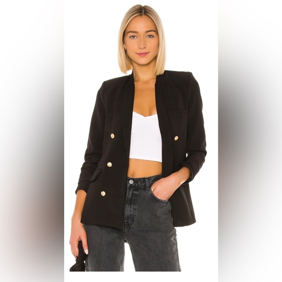 superdown Jackets & Blazers - Superdown “Charli” Double Breasted Blazer Black XS